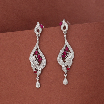 Rani Color Fashion Earrings With Drop Beads And Ethnic Feel