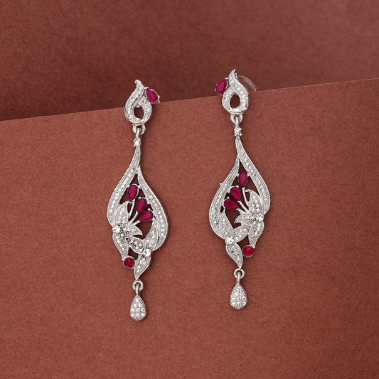 Rani Color Fashion Earrings With Drop Beads And Ethnic Feel