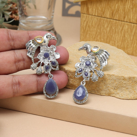 Blue Color Fashion Earrings For Stylish College And Daily Wear