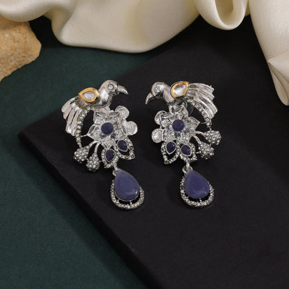 Blue Color Fashion Earrings For Stylish College And Daily Wear