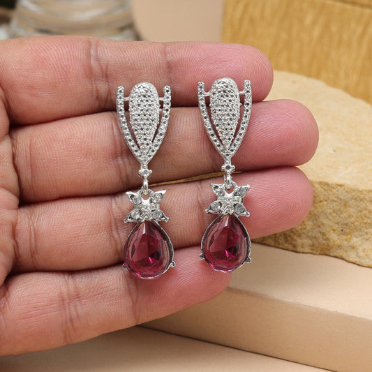 Rani Color Fashion Earrings For Ethnic Outfits And Daily Fashion