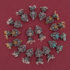 Assorted Color 8 Pairs Of Oxidised Earrings (GSE1194CMB)