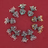 Assorted Color 5 Pairs Of Oxidised Earrings (GSE1196CMB)