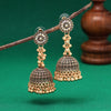 Gold Color Oxidised Earrings (GSE2793GLD)