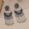 Silver Color Oxidised Earrings (GSE2860SLV)