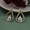 White Color Oxidised Earrings (GSE2873WHT)