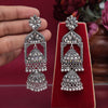 Silver Color Oxidised Earrings (GSE2878SLV)