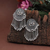 Silver Color Oxidised Earrings (GSE2884SLV)