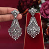 Silver Color Oxidised Earrings (GSE2887SLV)