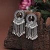 Silver Color Oxidised Earrings (GSE2892SLV)