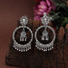 Silver Color Oxidised Earrings (GSE2896SLV)
