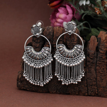 Silver Color Oxidised Earrings (GSE2901SLV)
