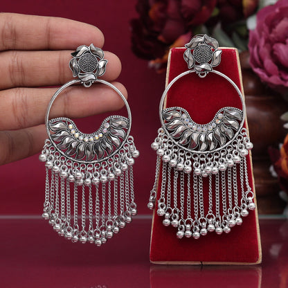 Silver Color Oxidised Earrings (GSE2901SLV)