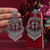 Silver Color Oxidised Earrings (GSE2903SLV)