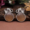Light Brown Color  Oxidised Earrings (GSE2916LBRW)