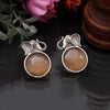 Light Brown Color  Oxidised Earrings (GSE2916LBRW)
