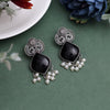 Black Color Oxidised Earrings (GSE2924BLK)