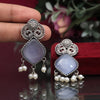Gray Color Oxidised Earrings (GSE2924GRY)