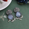 Gray Color Oxidised Earrings (GSE2924GRY)