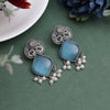 Sky Blue Color Oxidised Earrings (GSE2924SBLU)
