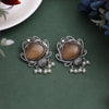 Light Brown Color Oxidised Earrings (GSE2925LBRW)