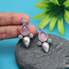 Pink Color Oxidised Earrings (GSE2927PNK)