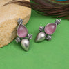 Pink Color Oxidised Earrings (GSE2927PNK)