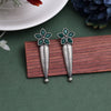 Green Color Oxidised Earrings (GSE2928GRN)