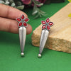 Red Color Oxidised Earrings (GSE2928RED)