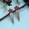 Red Color Oxidised Earrings (GSE2928RED)