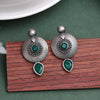 Green Color Oxidised Earrings (GSE2932GRN)