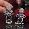 Blue Color Oxidised Earrings (GSE2934BLU)
