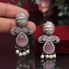 Pink Color Oxidised Earrings (GSE2934PNK)