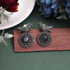 Dark Gray Color Oxidised Earrings (GSE2936DGRY)