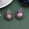 Pink Color Oxidised Earrings (GSE2937PNK)