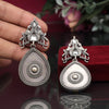 White Color Oxidised Earrings (GSE2938WHT)