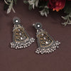 Gold & Silver Color  Oxidised Earrings (GSE2950GS)