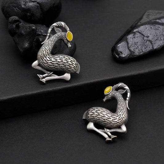 Yellow Color Oxidised Earrings (GSE2953YLW)