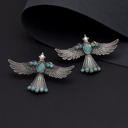 Sky Blue Color Oxidised Earrings (GSE2957SBLU)