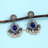 Blue Color Oxidised Earrings (GSE2961BLU)