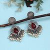 Maroon Color  Oxidised Earrings (GSE2961MRN)