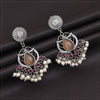 Peach Color Oxidised Earrings (GSE2961PCH)