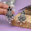 Black Color Oxidised Earrings (GSE2963BLK)