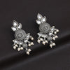 White Color Oxidised Earrings (GSE2963WHT)