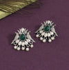 Green Color Oxidised Earrings (GSE2964GRN)