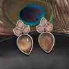 Peach Color  Oxidised Earrings (GSE2965PCH)