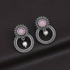 Pink Color  Oxidised Earrings (GSE2966PNK)