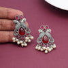 Maroon Color Oxidised Earrings (GSE2968MRN)