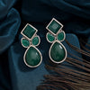 Green Color  Oxidised Earrings (GSE2969GRN)