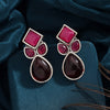 Maroon Color  Oxidised Earrings (GSE2969MRN)